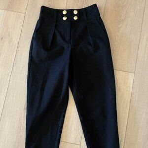 Derek Lam 10 Crosby Size 2 Black Pants - Excellent Condition